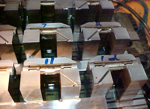 CNC gang burning for the clip retainer mold